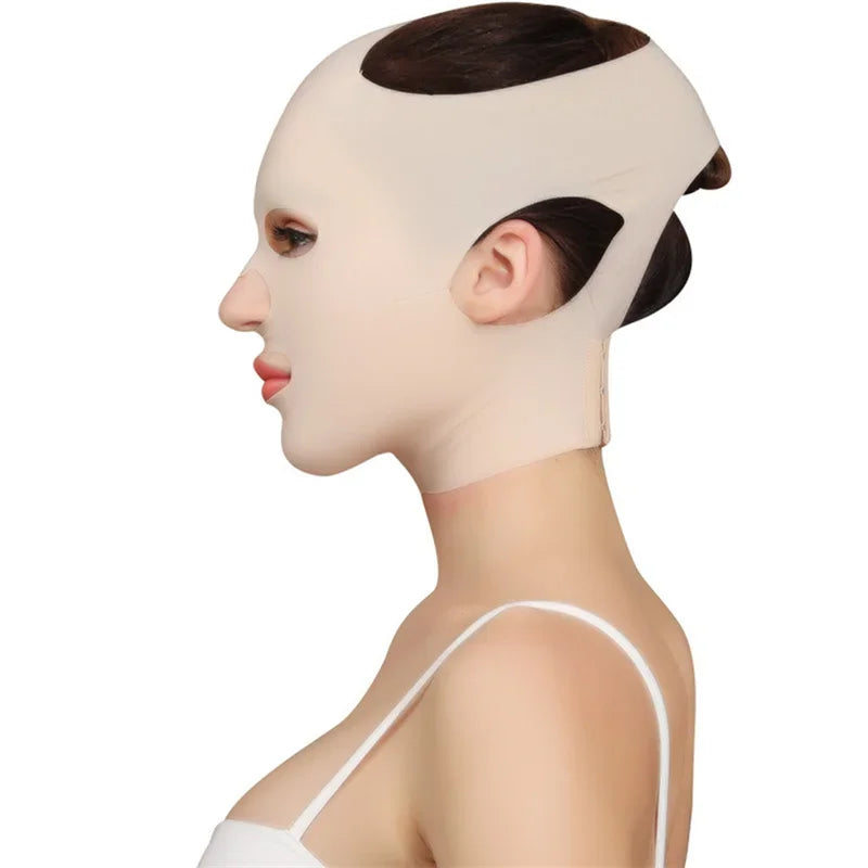 Nouveau cagoule V en 3D réutilisable et respirant pour femmes – Anti-rides, raffermissant, liftant, idéal pour le sommeil et les soins cosmétiques.